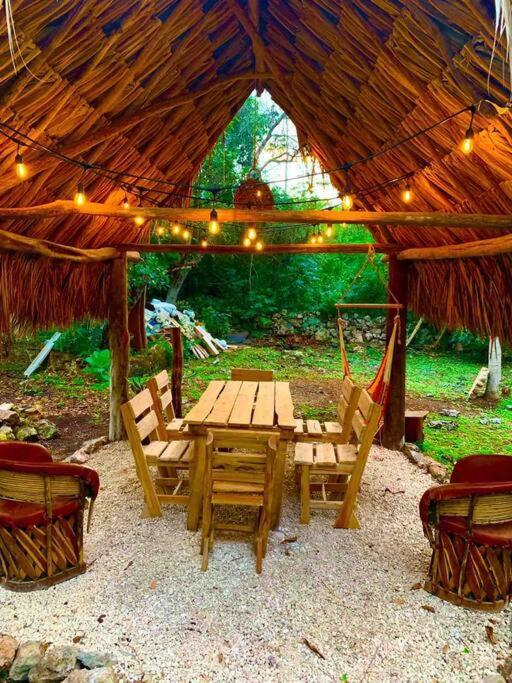 Encantadora Villa Maya Tradicional En Rancho Agroecologico Tzucacab ภายนอก รูปภาพ