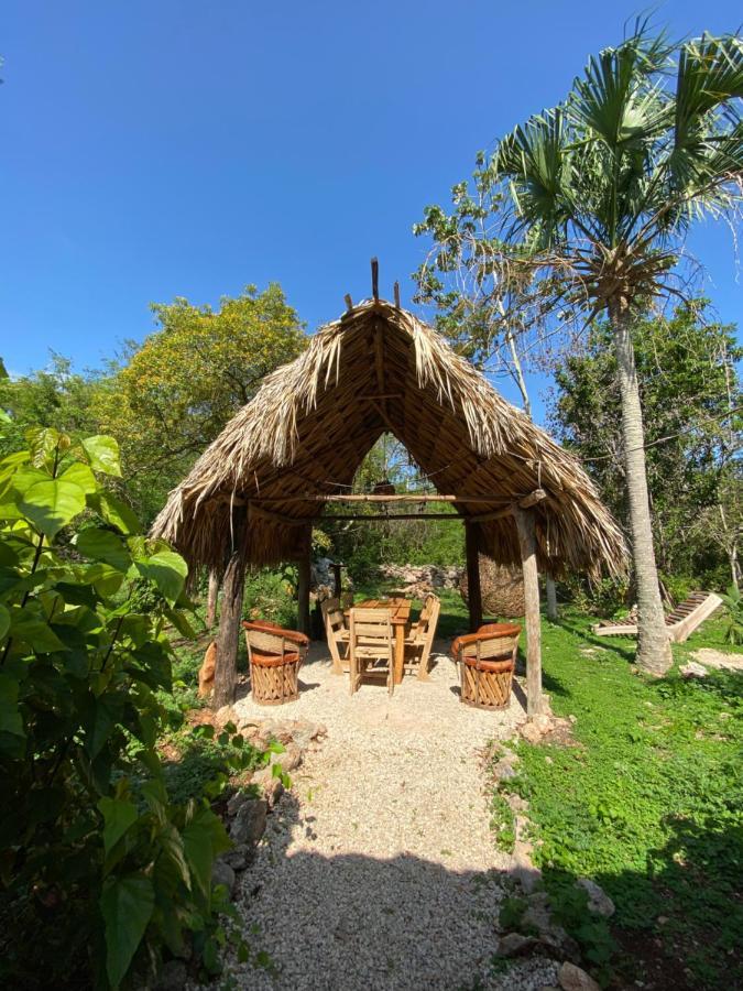 Encantadora Villa Maya Tradicional En Rancho Agroecologico Tzucacab ภายนอก รูปภาพ