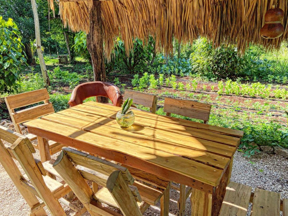 Encantadora Villa Maya Tradicional En Rancho Agroecologico Tzucacab ภายนอก รูปภาพ