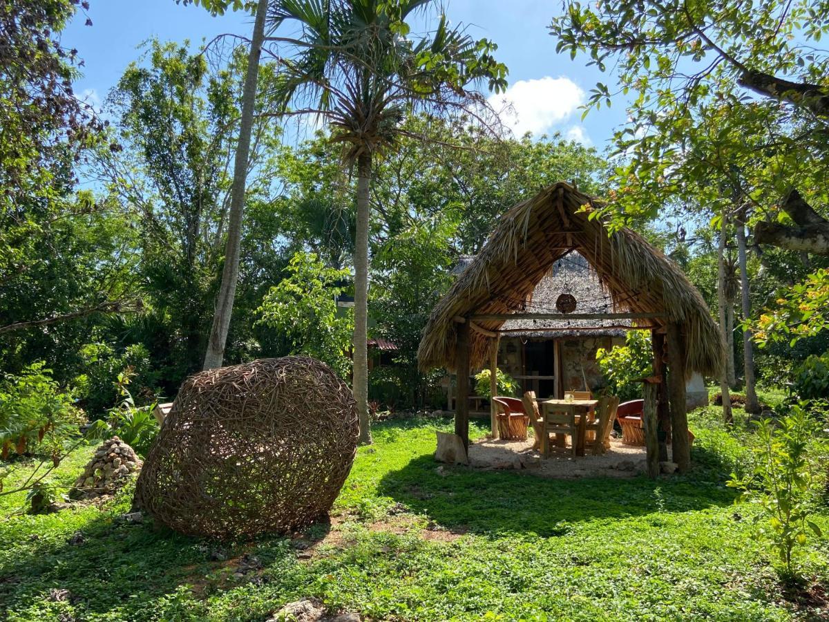 Encantadora Villa Maya Tradicional En Rancho Agroecologico Tzucacab ภายนอก รูปภาพ