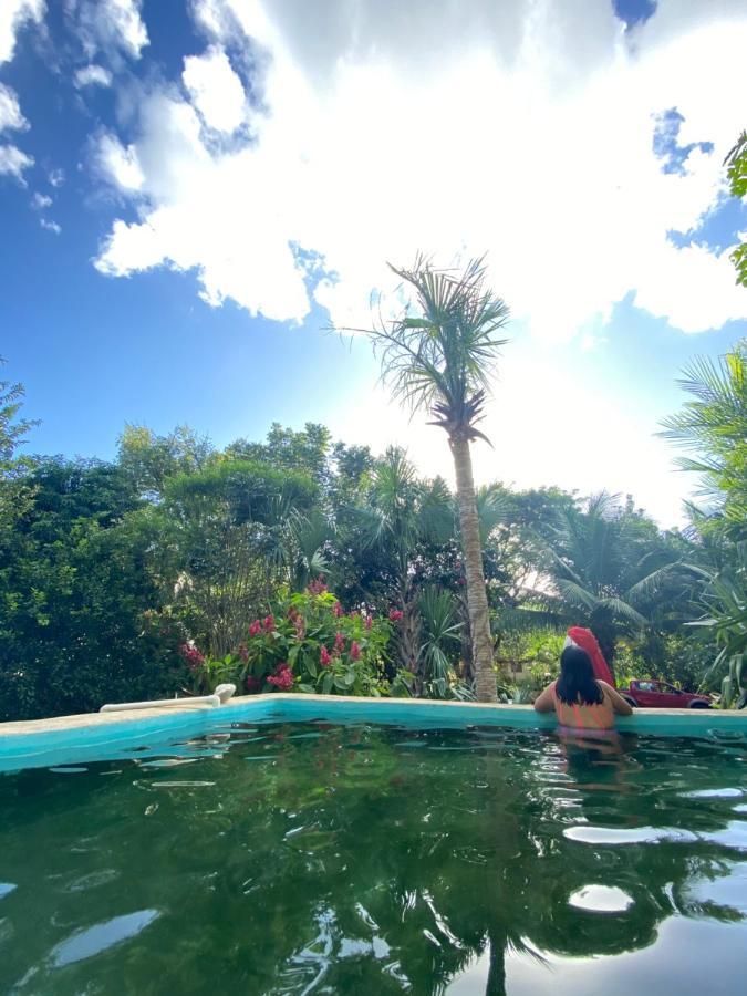 Encantadora Villa Maya Tradicional En Rancho Agroecologico Tzucacab ภายนอก รูปภาพ